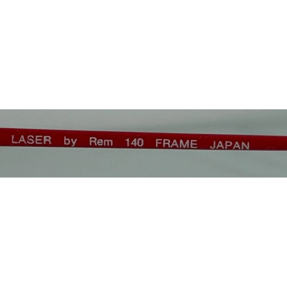 Rem LASER Carbon 22 Eyeglass Frames Red-Gloss 52x18x140 Japan